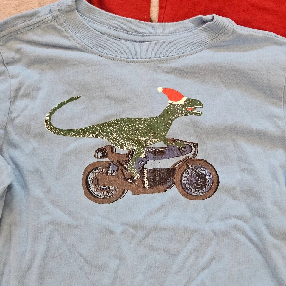 Hanna Andersson Boys Long Sleeve Holiday Shirts Size 110  Lot of 5 Christmas Tee - Image 2 of 4