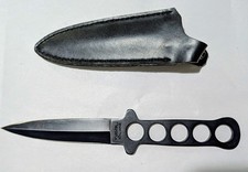 VALOR MIAMI USA 440 STAINLESS JAPAN 499 8" Boot Knife Throwing Dagger w/Sheath