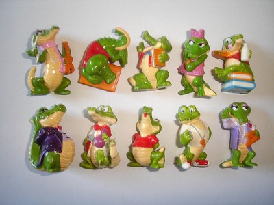 KINDER SURPRISE SET - CROCO SCHOOL CROCODILES 1991 VINTAGE FIGURES COLLECTIBLES