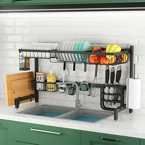 Lifefair Over Sink Dish Drying Rack Adjustable