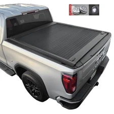 MB Retractable Hard Tonneau Cover fits 2014 - 2023 GMC Canyon 5ft Bed + LED