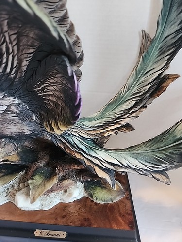 Vntg Giuseppe Armani BIRD OF PARADISE 1990 No COA/BOX Capodimonte Italy Pic/Desc - Picture 5 of 24