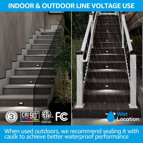12-Pack LED Stair Lights, 150LM & Adjustable Color Temps for Any Setting - Picture 6 of 10