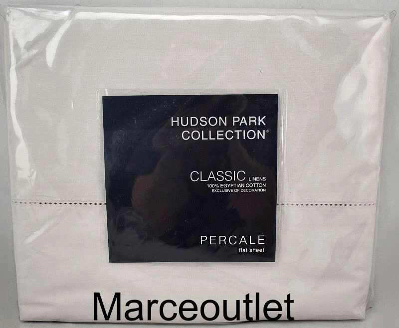 Jupe De Lit Hudson Park King – 100% Coton égyptien – Blanc/Aqua – 600 TC – 16" De Retombée
