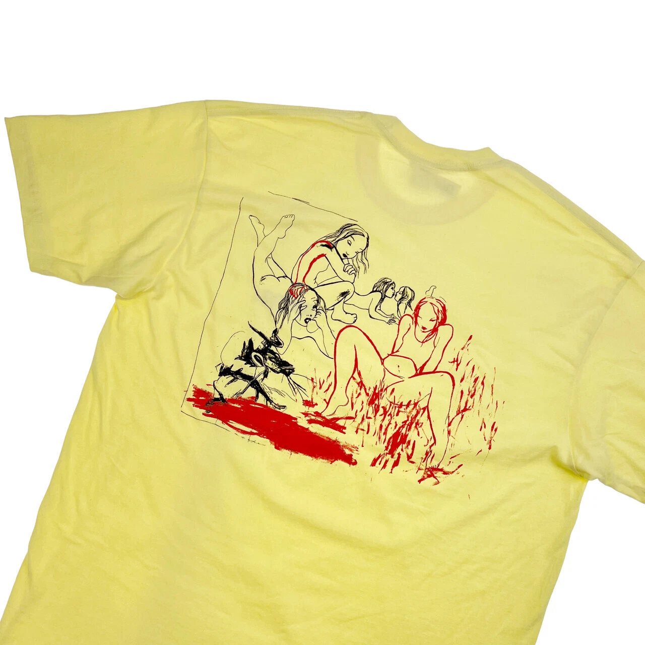 T shirt jaune pâle Supreme Heroines