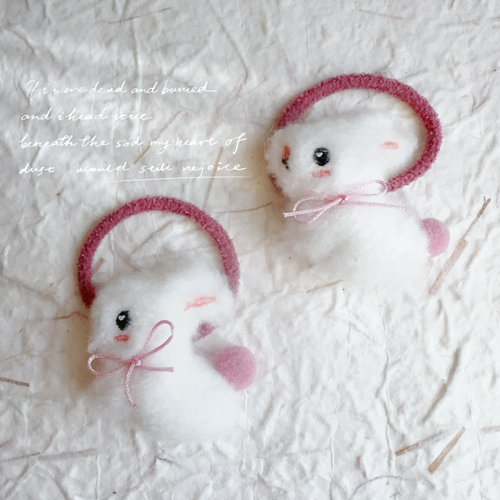Cute Bunny Hair Accessories - Soft Bunny Hair Ties and Hair Clips for All Ages - Foto 11 di 12