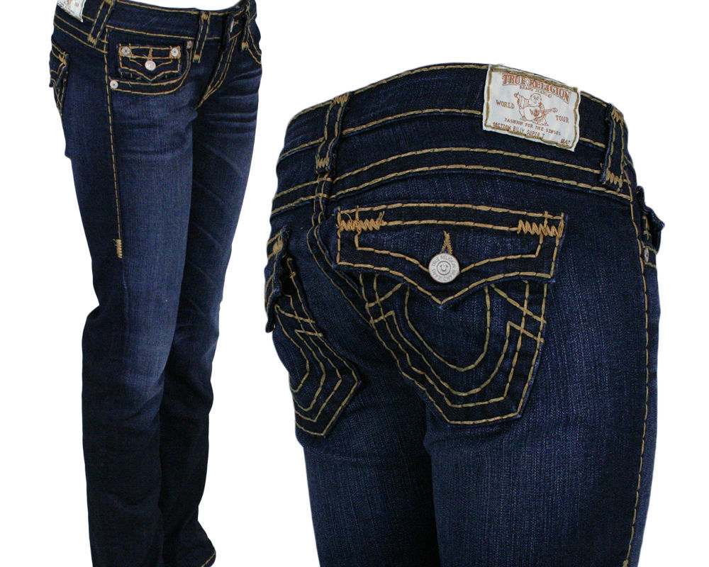 True Religion Jeans Women's Billy Super T Harper Falls gold