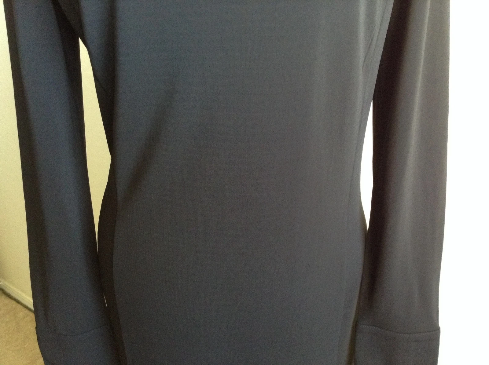 Abito nuovo con etichette Tory Burch $295 'Foster' orlo increspato * nero * medio * ESAURITO