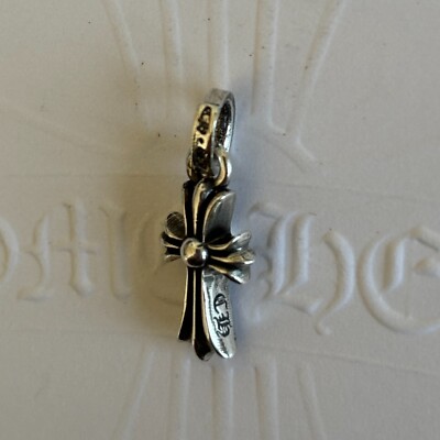 100% Authentic Chrome Hearts Baby Fat Cross Charm | eBay
