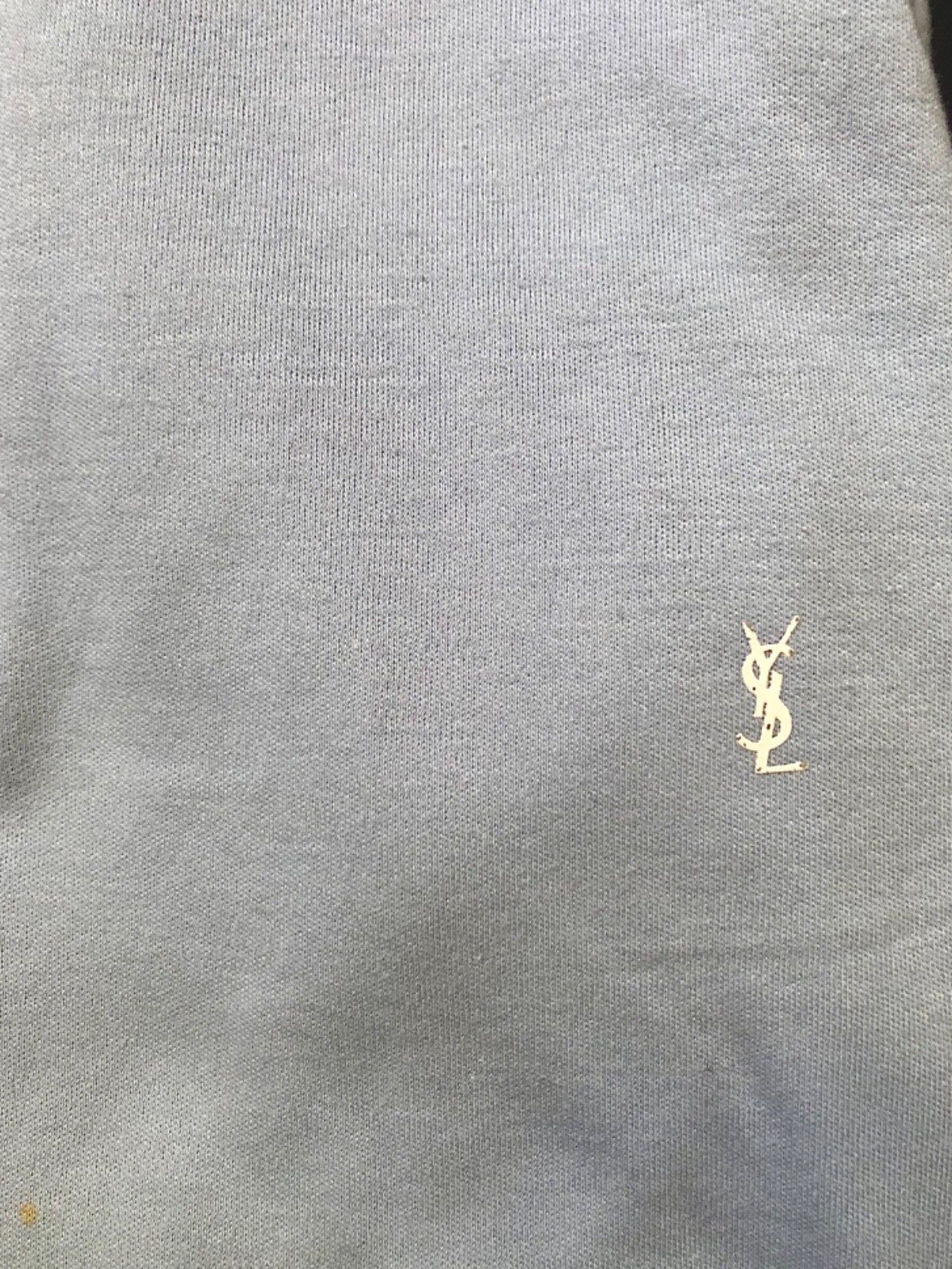 Polo YSL Yves Saint Laurent blu vintage blu chiaro media