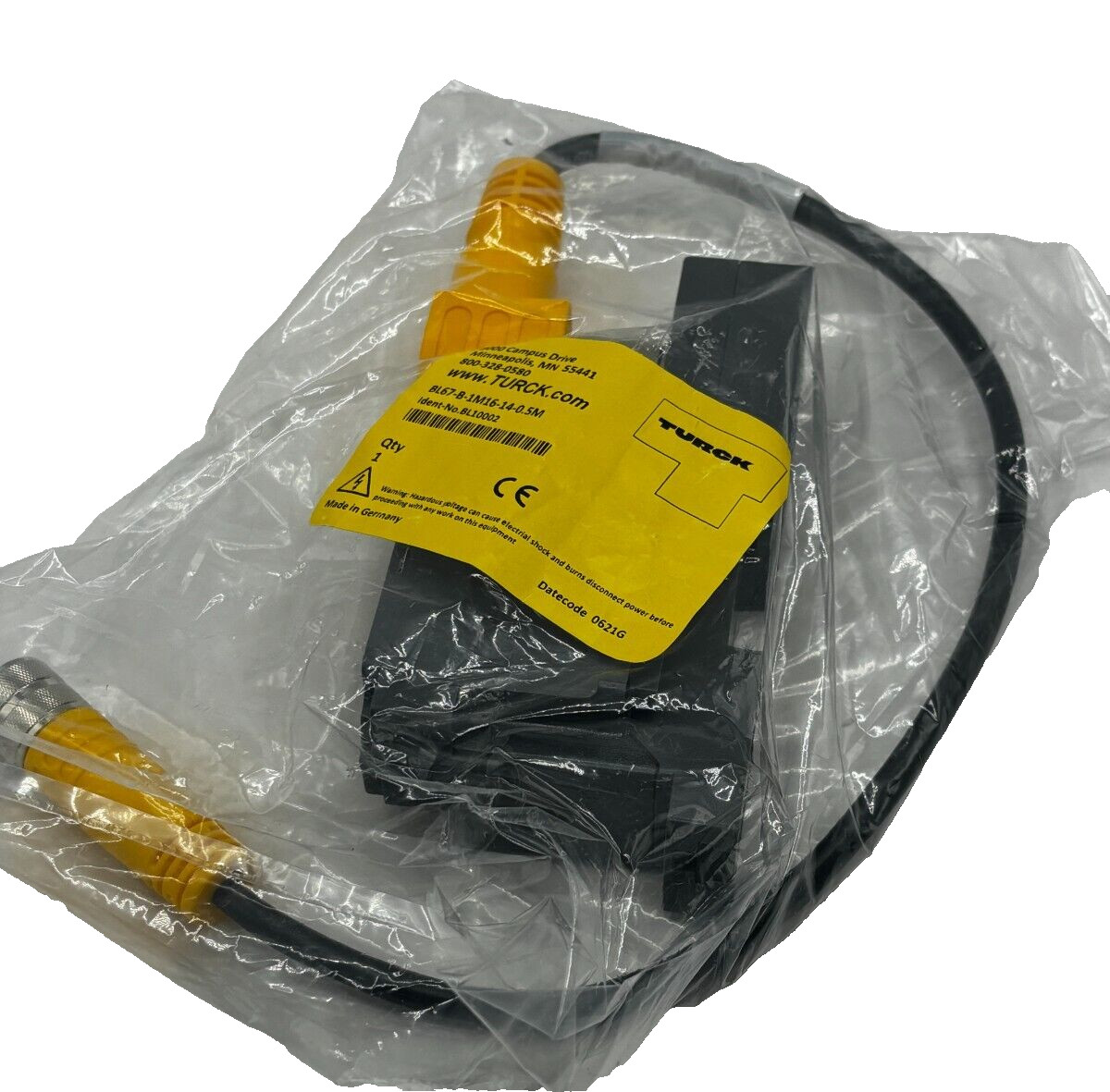 TURCK BL67-B-1M16-14-0.5M I/O MODULE BASE CABLE ASSEMBLY BL10002 NEW🔔
