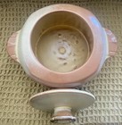 Frankoma 5W Stoneware Pottery Tan/Light Brown Bean Pot & Lid MINT CONDITION — photo 9