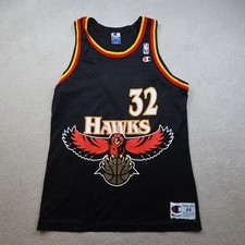 Vintage Atlanta Hawks Trikot Large Champion 9...