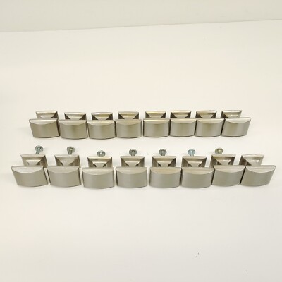 Modern Square Knob Drawer Cabinet Pulls Brushed Nickel Stainless 1.25'' Qty 16