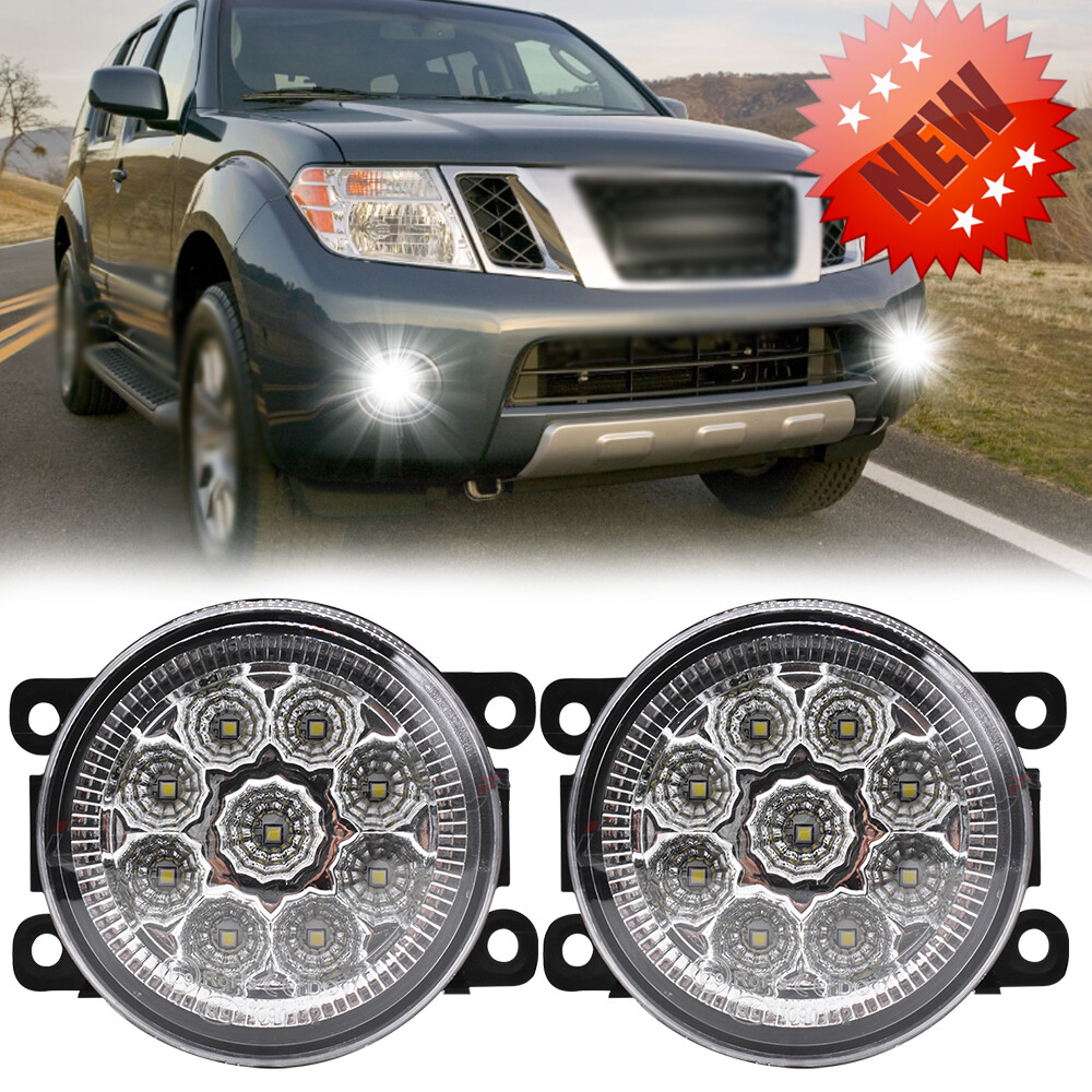 For Nissan Pathfinder 2005-2012 LED Fog Light Lamps 12V Front