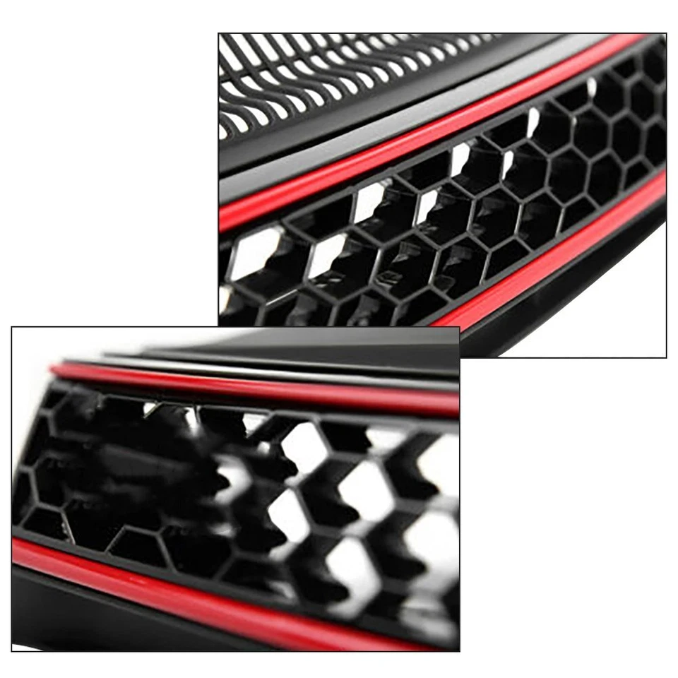 Fit For Vw Golf Gti 2010-2013/2014 Mk6 Front Upper Grille Mesh Style Foto 4 de 4