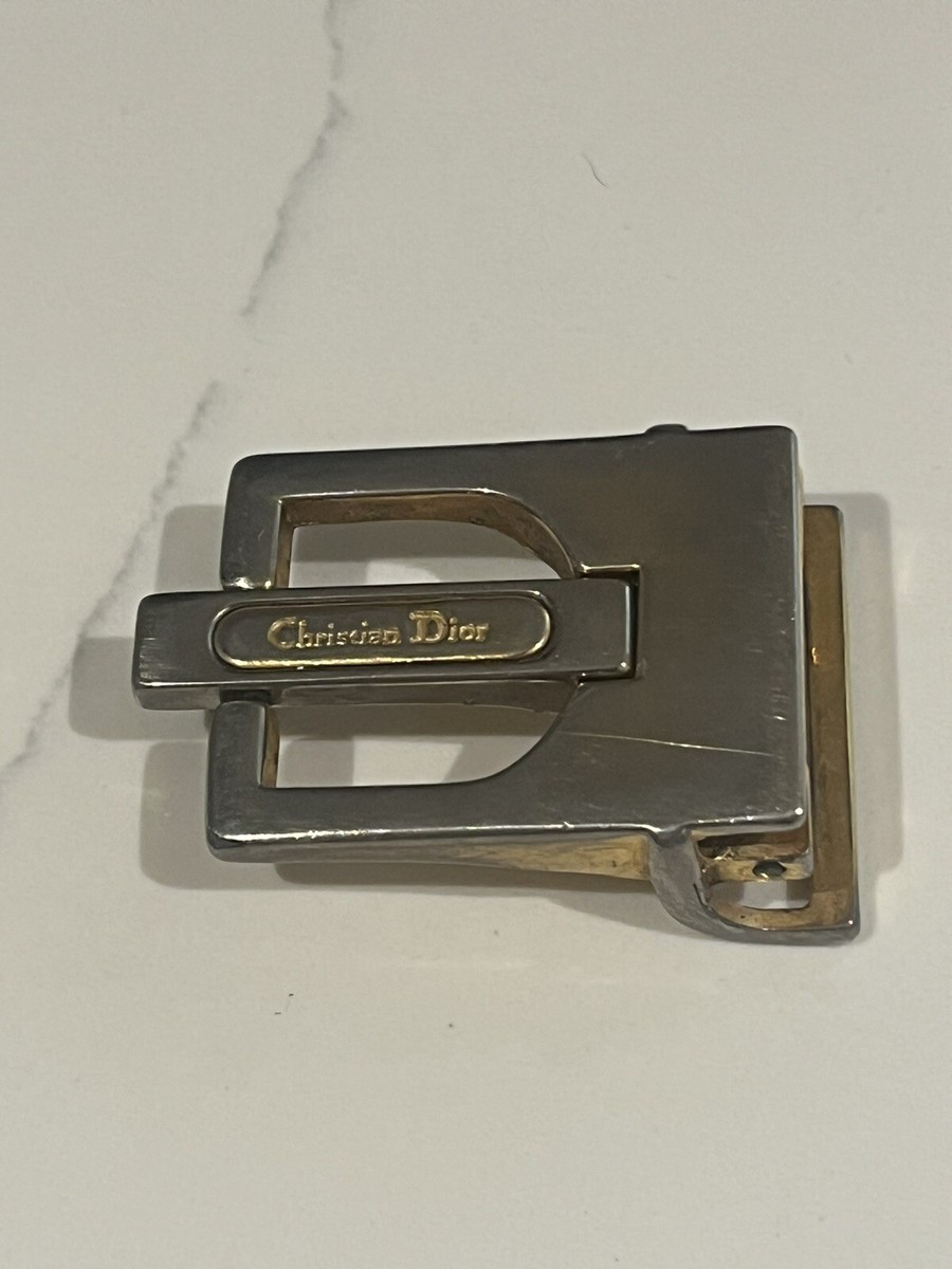 Vintage Dior belt buckle Vintage DIOR Vintage Reversible Belt Black Brown Leather Two  main image 3