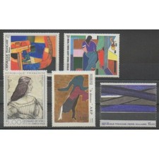 France - Poste - 1986 - No 2413/2414 - 2446/2448 - Peinture