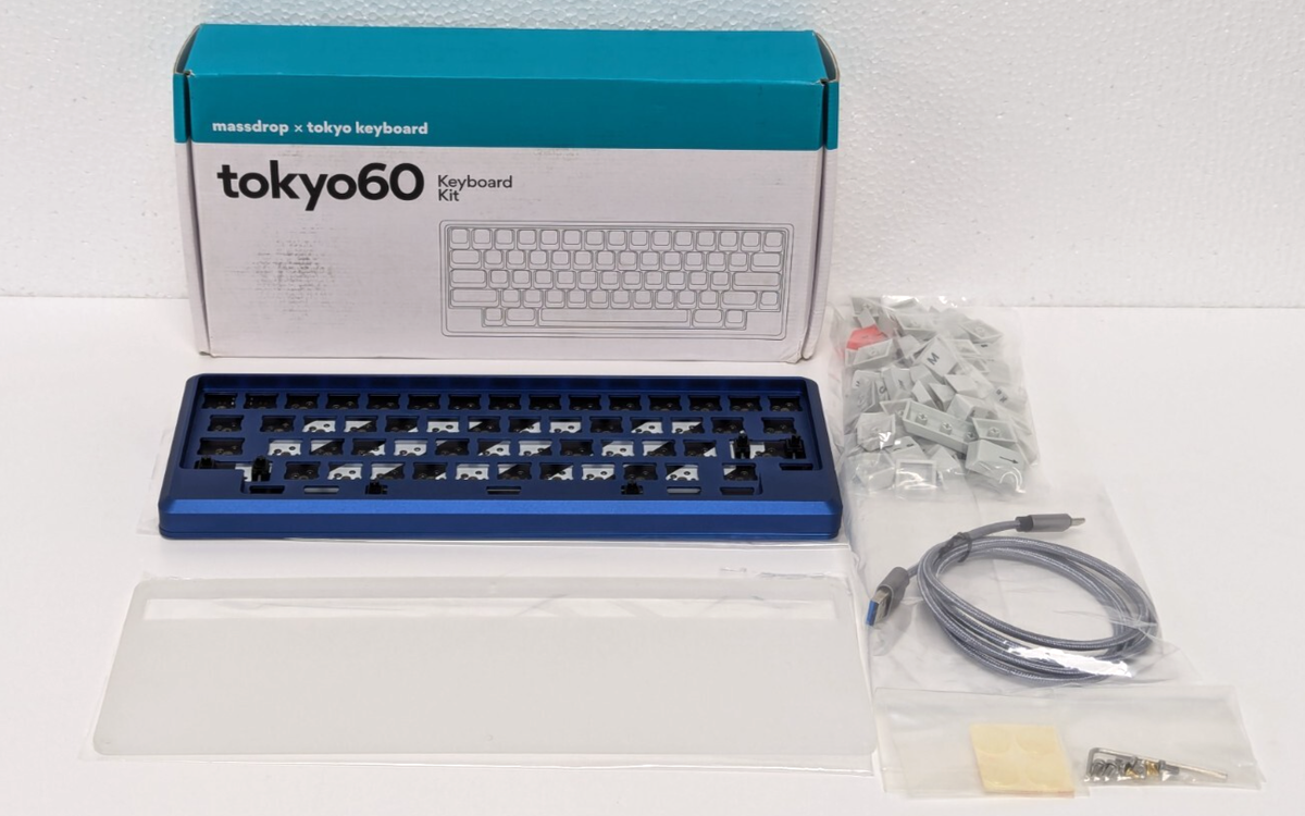 DROP×tokyo keyboard　自作キーボード　tokyo60 ブルー DROP×tokyo keyboard 自作キーボード tokyo60 ブルー DROP Tokyo60