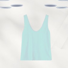 Ex Hush Women  s Sleeveless Leni Pyjama Top in Blue Defect 