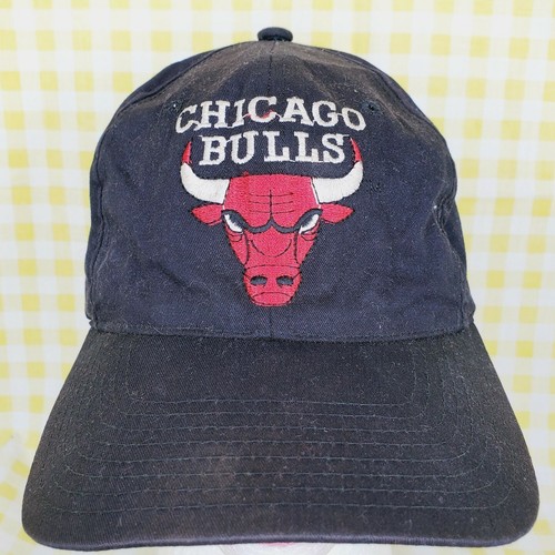 Rare ๐ฅ VTG Chicago Bulls Black Logo Spellout NBA Official Licensed Snapback Cap - Picture 3 of 9