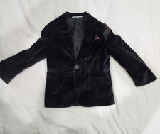 Class Club Boy Black Velvet Blazer Coat Jacket Size 4/4T Holiday Christmas