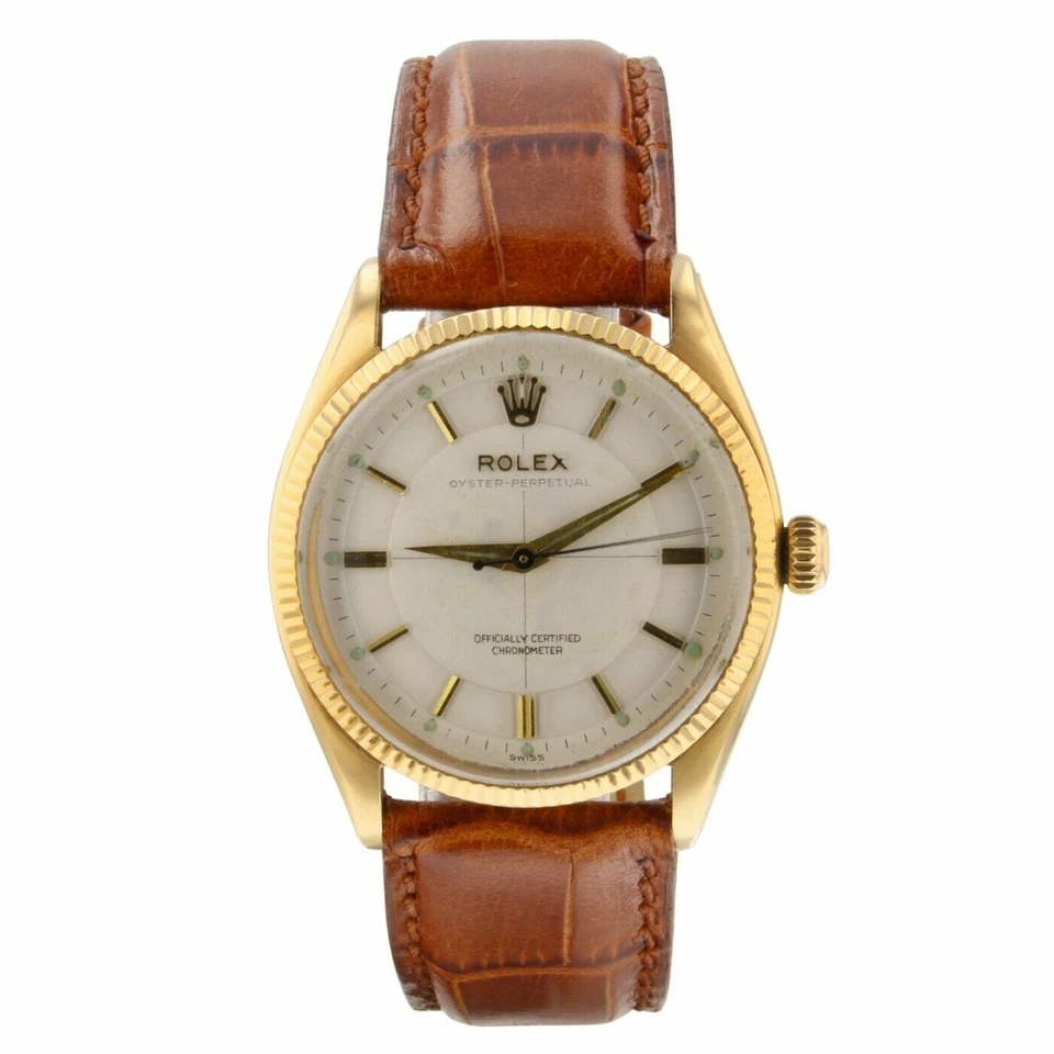 Relojes de pulsera Rolex Oyster con correa de cuero perpetuo