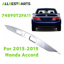 Fit 2013 2014 2015 Honda Accord Rear License Garnish Molding Chrome Trunk Trims