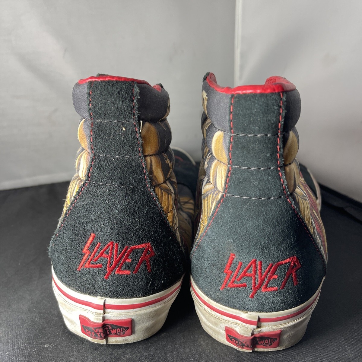 RARE VANS x SLAYER SK8 HI TOPS Men's Size US 10.5 NO BOX | eBay RARE VANS x SLAYER SK8 HI TOPS Men's Size US 10.5 NO BOX | eBay