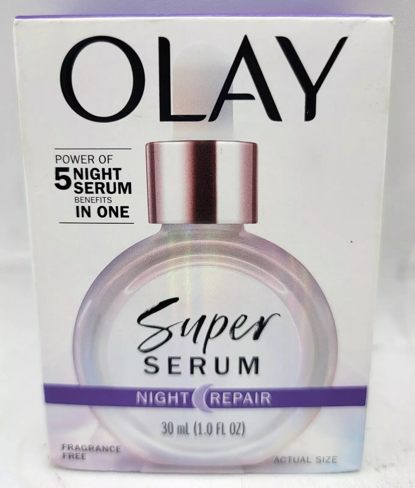 Olay Super Serum Night Repair Fragrance Free Face Serum 1.0 fl oz-image