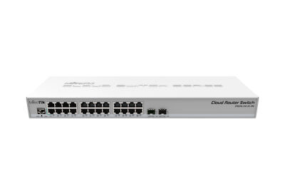 MikroTik - CRS326-24G-2S+RM - Cloud Router Switch 326-24G-2S+RM with 800 MHz CPU