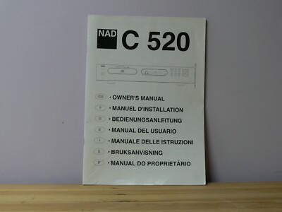 NAD  C-520  Bedienungsanleitung