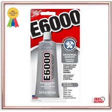 Eclectic E6000 Adhesive Glue, Industrial Strenght, Clear, 3 fl. Oz. Free Deli