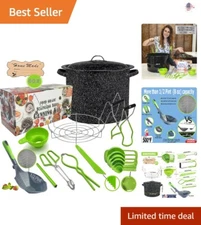 Premium Deluxe Complete Stainless Steel Canning Pot Set + 16.8x16.5x11.6