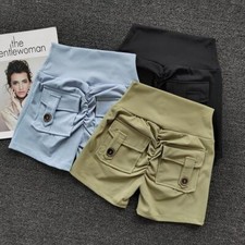 Women's High Waist Yoga Shorts Push Up Ruched Hot Pants Gym Fitness Workout Wear