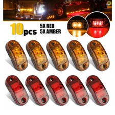 Amberredwhite Led Car Truck Trailer Rv Oval 2.5 Side Clearance Marker Lights Amberredwhite Led Car Truck Trailer Rv Oval 2.5 Side Clearance Marker Lights