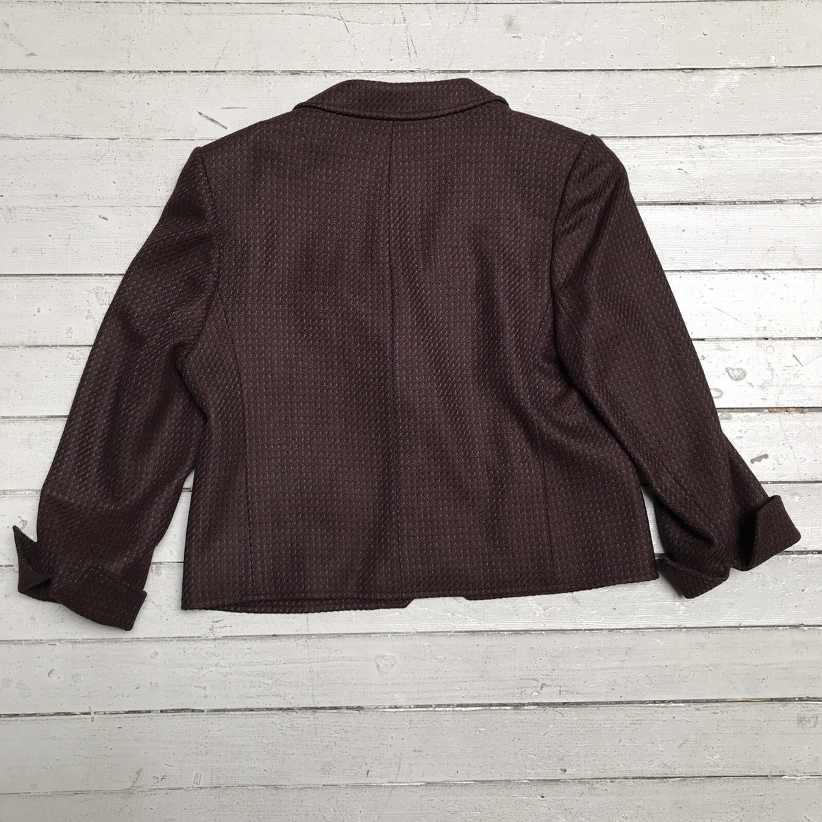 VTG D'AUVRY Calw-Cashmere Lambswool Brown Blazer Jacket Double