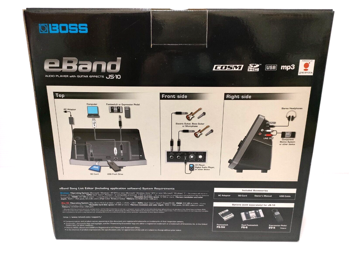 BOSS eBand JS-10 Audio Player Guitar Effects Audio Equipment 1.8kg