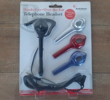 Vintage Radio Shack Hands-Free Over-the-Ear Headset 43-1921 w Color Covers NIB