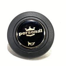 Horn Button Black Personal Logo Gold