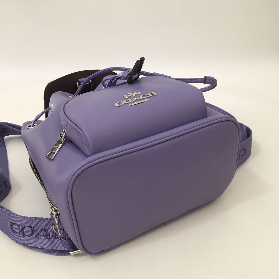 新品 COACH スモール バックパック CR100 パープル COACH Pace Backpack CR100 Purple Outlet NEW | eBay
