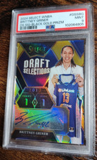 2024 Select WNBA Brittney Griner Draft Selections AUTO BLACK GOLD /5 PSA 9