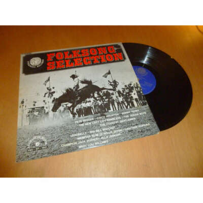 VERSCHIEDENE KÜNSTLER PETE SEEGER CISCO HOUSTON & Volkslied Auswahl FOLKWAYS CDM Lp