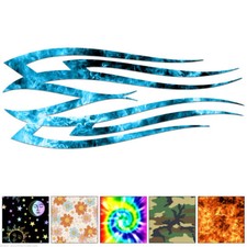 Tribal Pinstripe Flames - Decal Sticker - Multiple Patterns Sizes - Ebn7406 Tribal Pinstripe Flames - Decal Sticker - Multiple Patterns Sizes - Ebn7406
