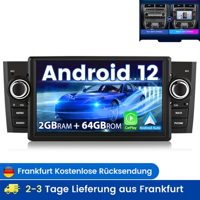 2+64G Für Fiat Grande Punto Linea 2007-2012 Bluetooth WIFI RDS CarPlay DAB+ USB