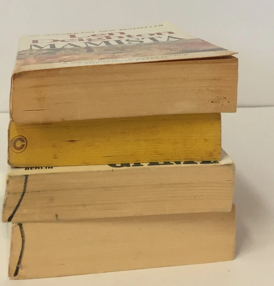 Len Deighton bundle - 4 paperbacks - Game, Set, Spy Line, Mamista - thrillers - image 4 of 4