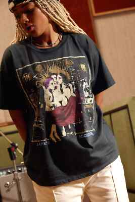 Jane s Addiction band short sleeve black color shirt KV26313