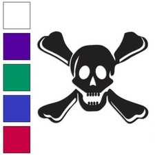 Skull Crossbones Cute, Vinyl Decal Sticker, Multiple Colors  Sizes 993