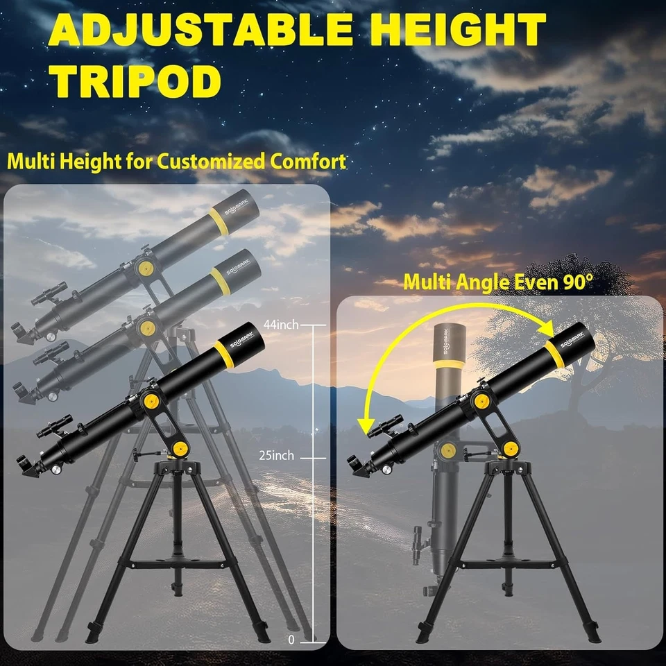 Telescope, Telescopes for Adults Astronomy Professional, 90mm Aperture 1000mm - Image 4 of 4