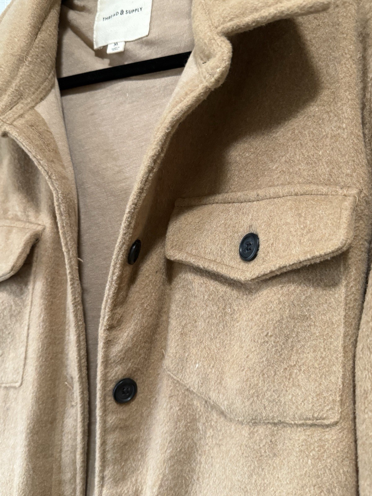 Threaded Supply Heavyweight Shacket Jacket Coat M… - image 5